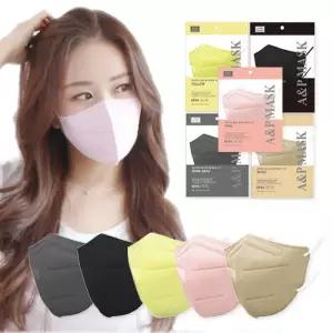 미라클하우스 에이앤피 KF94 국산 새부리형 컬러마스크 중형/대형 50매입 국내생산 766648