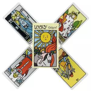 영어 비전 게임 라이더 Borad A 점술 덱 에디션 78 타로 메시지 행운의 카드 오