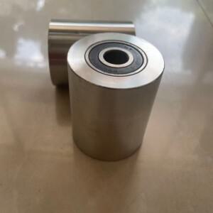 1개 고정 풀리 스테인리스 스틸 하중 지지 이동식 브래킷 기계 장비 베어링 플랫 롤러 가이드