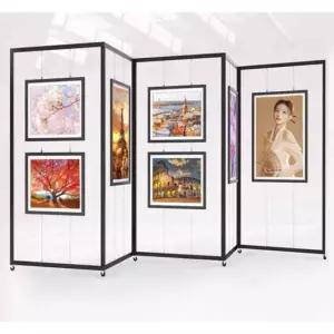전시파티션 그림 작품전시 미술관 가벽 이동식 졸업작품 철제 전시 걸이