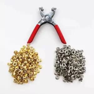 반자동 아일렛 실버 골드 펀치 링 아일렛핀 그레이 펀칭기 핀 내경