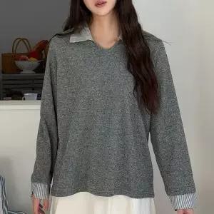 [하프클럽/] 단가라카라포인트니트 GOX082M601 빅사이즈