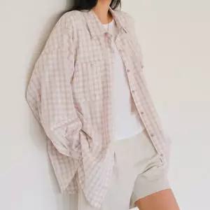 [하프클럽/] 더스티체크포켓남방 LYX093M601 빅사이즈