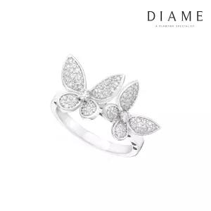 로맨틱가든 허니빠삐용 18K골드 랩그로운 다이아몬드 반지 FGDR1368WLAB