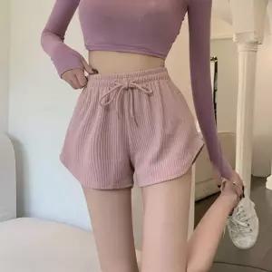 여성 허리밴딩 숏팬츠 핫팬츠 홈웨어 실내복 반바지 vPf8+1Xlf