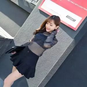 레이어드 시스루티셔츠 티셔츠 블라우스 메쉬