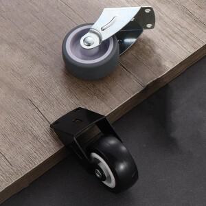 12Pcs 침묵 가구 캐스터 측면 장착 모바일 도어 지원 이동 휠 가정용 도구 게이트