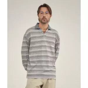 매장정품 더블유엠씨 WMC 스트라이프 카라 럭비티_GREY O-MOBAL4M51804 144510