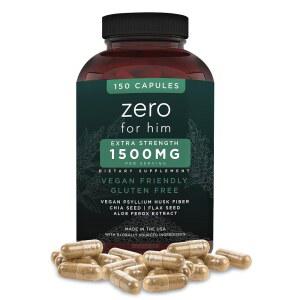 프실리움 허스크 아 보충제 제로 베이직 캘리 고섬유 식이 아마씨드 스트렝스 섬유 캡슐 비건 데 엑스트라 보충제(150개) 남성용
