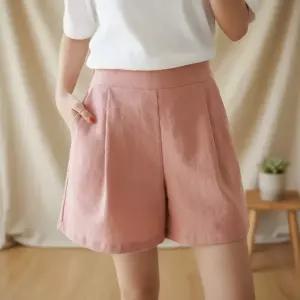 여성용 데일리 캐주얼 와이드 반바지 활동성