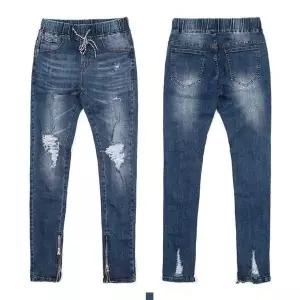 [알티피아]데미지진 슬림청바지 찢어진청바지 스판 슬림 디