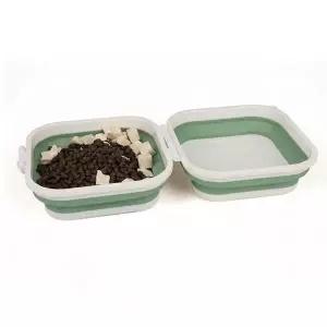 [셀러에이드]반려동물 여행용 실리콘 접이식 식기