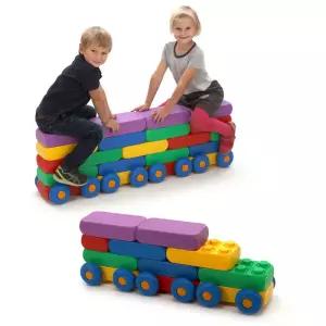 에듀팜 빅 블록 C세트29p 사각 블럭 놀이 유아 어린이장난감 어린이용 놀이용 가정용 용완구 완구용