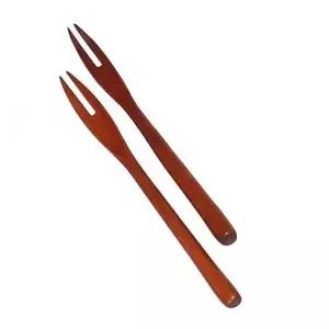 [콩심팥심]디저트 대추목 3P 과일꽂이 포크 꼬지 과일 티포크