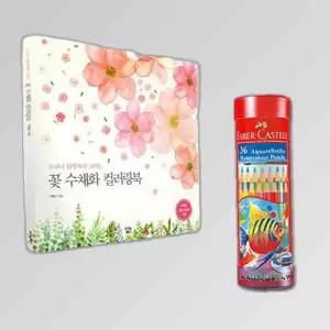 파버카스텔색연필 수채색연필 컬러링북 수채화 36색R