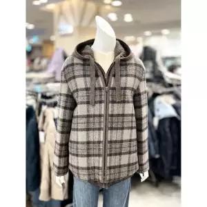 소고 세이브존01 후드 조끼 세트 체크 재킷 TG4HA06_A