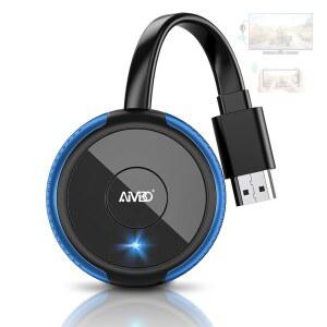 AIMIBO 4K 무선 디스플레이 동글 플레이, 전송 지원, 플러그 에어플레이/미라캐스트/DLNA 어댑터, IOS/안드로이드/윈도우/맥, TV/모니터/프로젝터용 HDMI 스크린으로 휴대폰/태블릿/노트북을 앤 5G,