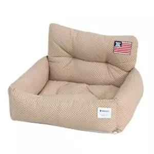 카시트 쿠션 강아지 대형 1P 도트베이지 차량 시원한 강아지이동장