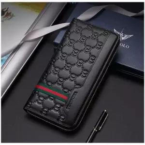 윌리엄폴로 장지갑 기하학 엠보 소가죽 WFLXGT9