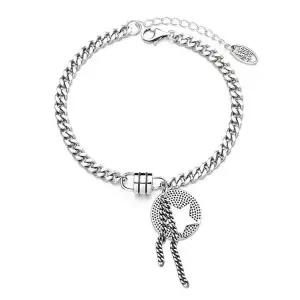 B191 925순은팔찌 담은 별을 드롭체인팔찌 순은팔찌