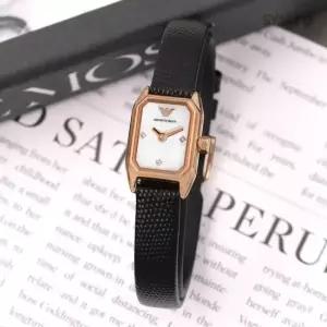 MUST IT_알마니 AR11248 펄 다이얼 로즈골드 스몰사이즈 캐쥬얼 정장 여자 가죽 시계 d