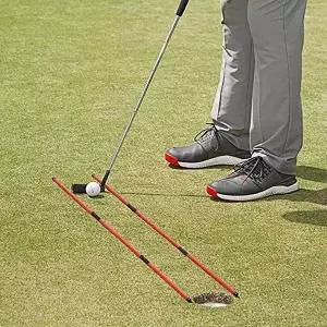 [셀러에이드]정렬연습도구 스틱 얼라인먼트 접이식 파워큐 2P 골프