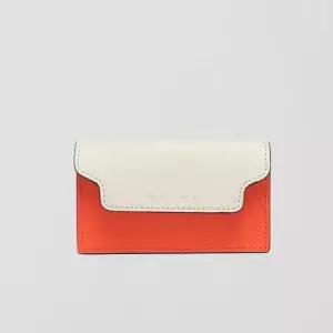 MUST IT_ 공용) 23SS 오렌지 베이지 플랩 카드 케이스 PFMOT05U21 LV520 Z607M