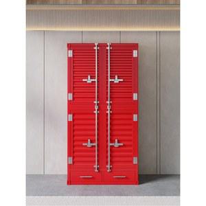 철제장롱 컨테이너옷장 수납정리장 철제 조립식 도어 빈티지 수납장 침실 고정식 의류