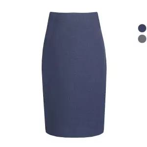 여성 벨루아 봄가을 정장 미디 스커트