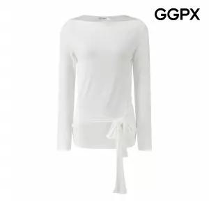 [AK수원점]  보트넥 매듭 포인트 티셔츠 (GQ1TS029F)