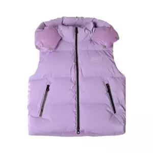 MUST IT_에피포리 EPIPOLI 로고 후드 패딩 조끼 비올라 VDDV25135K0001 LVL