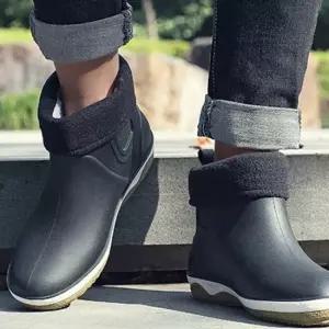 남성용 캐주얼 방수부츠 겨울 따듯한 방한부츠 남성레인부츠 캐주얼부츠 겨울장화
