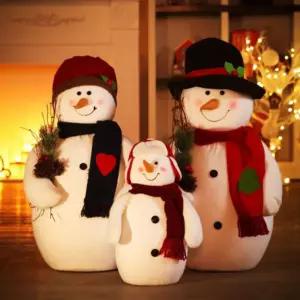 교회 성당 카페 장식물 크리스마스 대형 눈사람인형 가족 스마일 소품 모형 선물 해피 겨울 SELLSCAPE 성탄