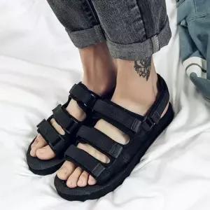 캐주얼 여름 스포츠 샌들 남녀 성인 밸크로 3단 기획 남녀공용샌들 원마일룩 샌들슬리퍼