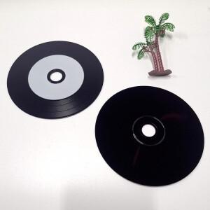 124PCS LOT Ritek 인쇄 가능 CD-R 빈 디스크 기록 컴팩트 700MB80min52x 비닐 블랙 미디어 음악