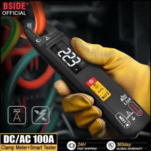 BSIDE 새로운 디지털 클램프 미터 포크 DC AC 100A 스마트 전류계 펜치 T-RMS 자동 멀티 전압 옴 전기 테스