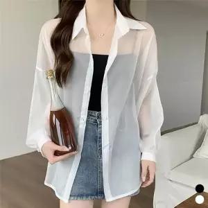 여름 시스루 셔츠 LM-0387