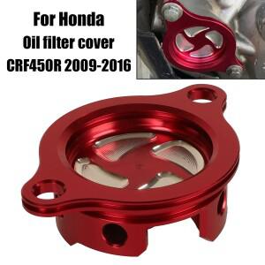 바이크 오토바이 부품  호환 CRF450R CRF 450R R 모토크로스 먼지 자전거 용 CNC 빌렛 오일 필터 캡 커버