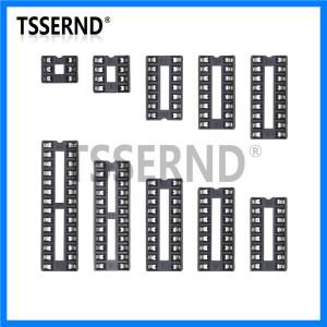 10PCS IC 소켓 2.54mm 커넥터 8 14 16 18 20 24 28 40 핀 DIP 소켓 칩 기본 DIP6 DIP8 DIP14 DIP16 DIP18 D