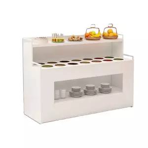 소스테이블 폭200cm 업소용 보관함 뷔페 샐러드 진열대 조미료 샤브샤브 호텔 셀프바