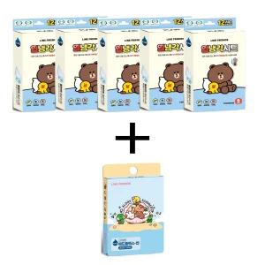 라인프렌즈 열냉각시트 5개+라인아쿠아밴드1개 사은품 열냉각패치 냉각 어린이