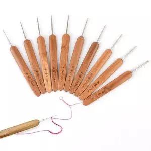 코바늘세트10P 원목 코바늘세트 뜨개질바늘 뜨개질