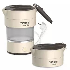 600 프리미오 여행용 접이식 유선 전기주전자 폴딩포트 여행용주전자 전기포트