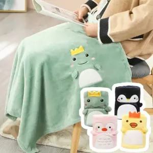 무릎담요 망토 캐릭터 쿠션무릎 방한 극세사무릎 차량용무릎 블랭킷 야외