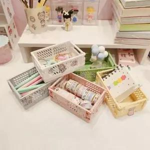 [골드스마일]수납 박스 바구니 소형 접이식 상자