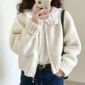 [하프클럽/]여자 데이트룩 캐주얼 봄 니트 가디건