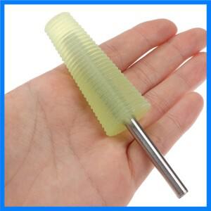 마노 옥 링 고정 로드 연마 도구 연삭 원추형 슬리브 고정 처리 도구 실리콘 맨드릴 내부 외부 거치대