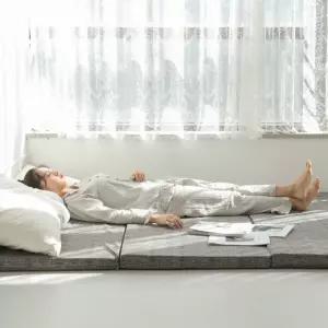 접이식 3단 매트리스 바닥 기절 원룸 자취 수면 매트 침대 메트리스 토퍼