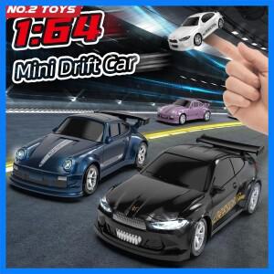 1/64 미니 RC 드리프트카 2.4G 4채널 고속 무선 조종 레이싱카 어린이용 데스크탑 슈퍼카 무선 조종 스포츠