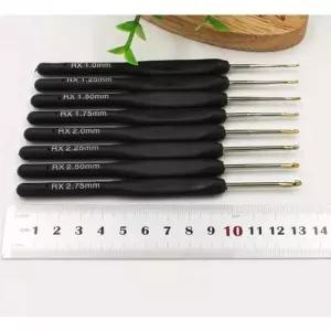 [셀러에이드]크로셰 바늘 세트 8개 손잡이 코바늘 DIY 공예